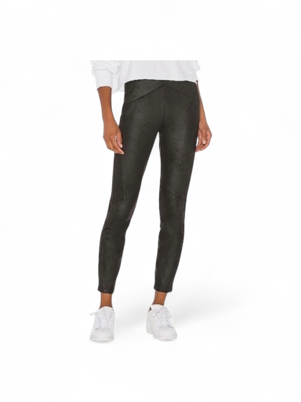 Free People Vegan Suede Black Leggings
